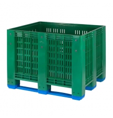 Пластиковый контейнер iBox 1200х1000х915 перфорированный, на полозьях