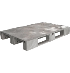 Паллет 1200x800х150 сплошной, на 3-х полозьях, серый