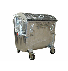 Оцинкованный мусорный контейнер 1100 литров серия МКЦ