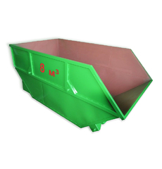 Металлический контейнер-бункер 8 куб.м для сбора ТБО
